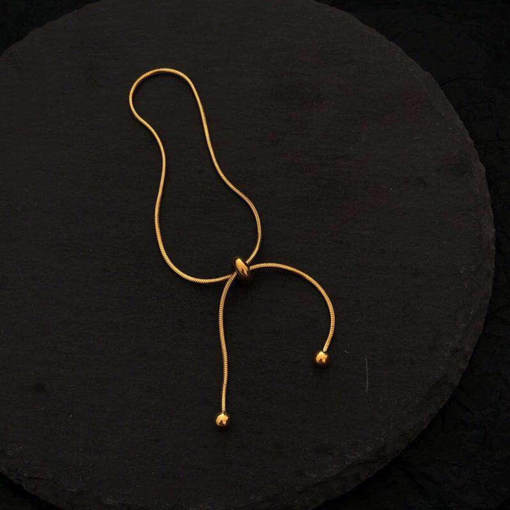 18K Gold Snake Chain Anklet | Titanium Steel Durable