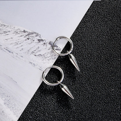 Bullet Head Cone Earring | Titanium Steel Geometric Individual