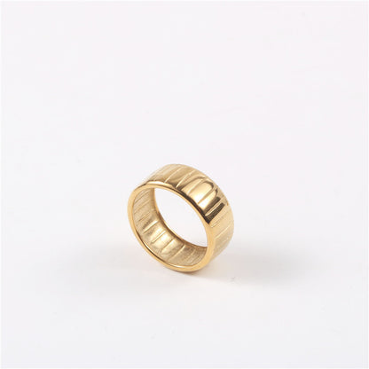 French Vintage Twist Bread Ring | Titanium Steel Gold-Plated