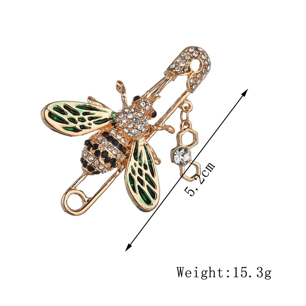 Bee Brooch | Alloy Diamond Insect European Style