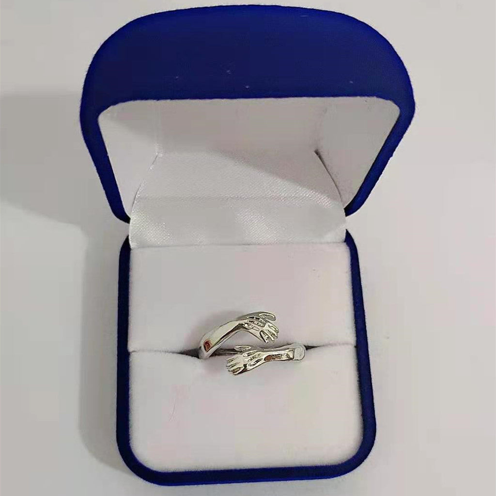 Love Hands Embracing Ring for Women | Romantic Design