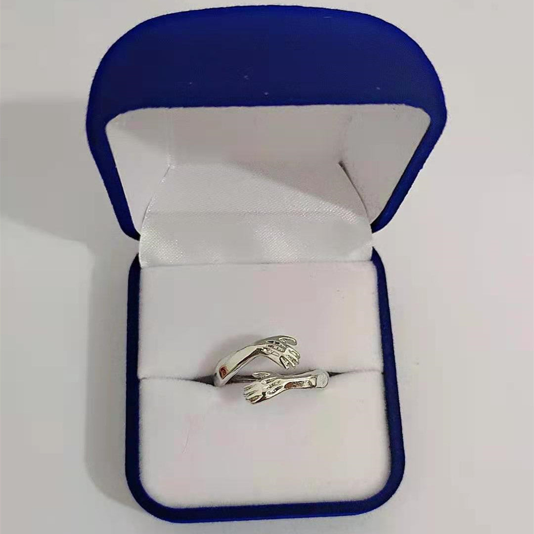 Love Hands Embracing Ring for Women | Romantic Design