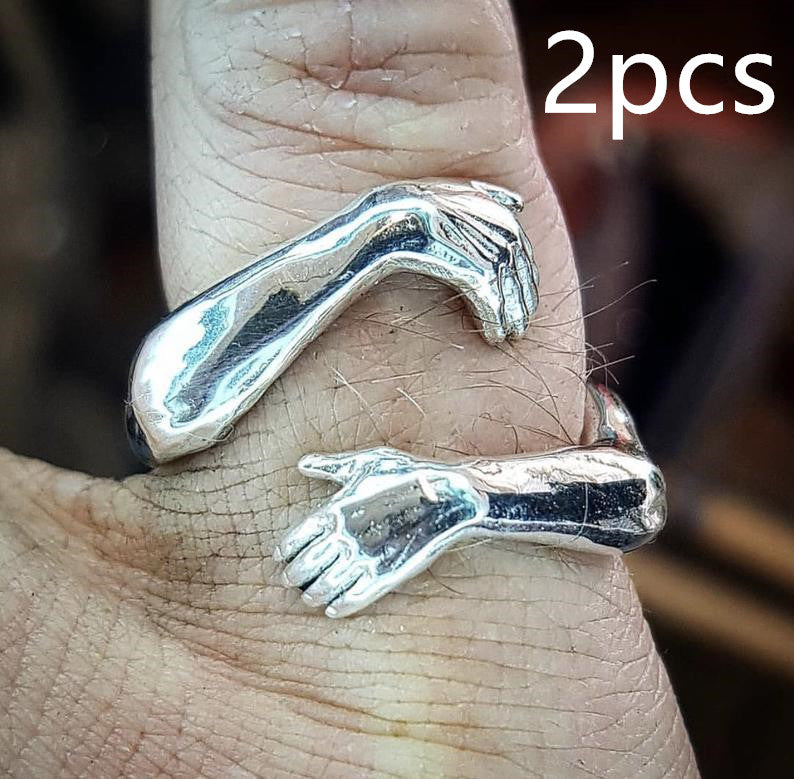 Love Hands Embracing Ring for Women | Romantic Design