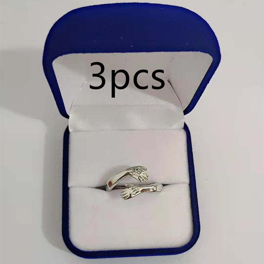 Love Hands Embracing Ring for Women | Romantic Design