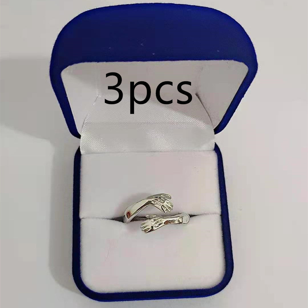 Love Hands Embracing Ring for Women | Romantic Design