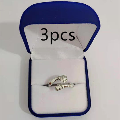 Love Hands Embracing Ring for Women | Romantic Design