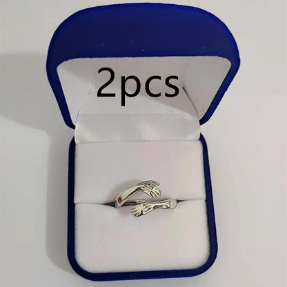 Love Hands Embracing Ring for Women | Romantic Design