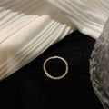 Sparkling 925 Silver Platinum Plated Women's Ring