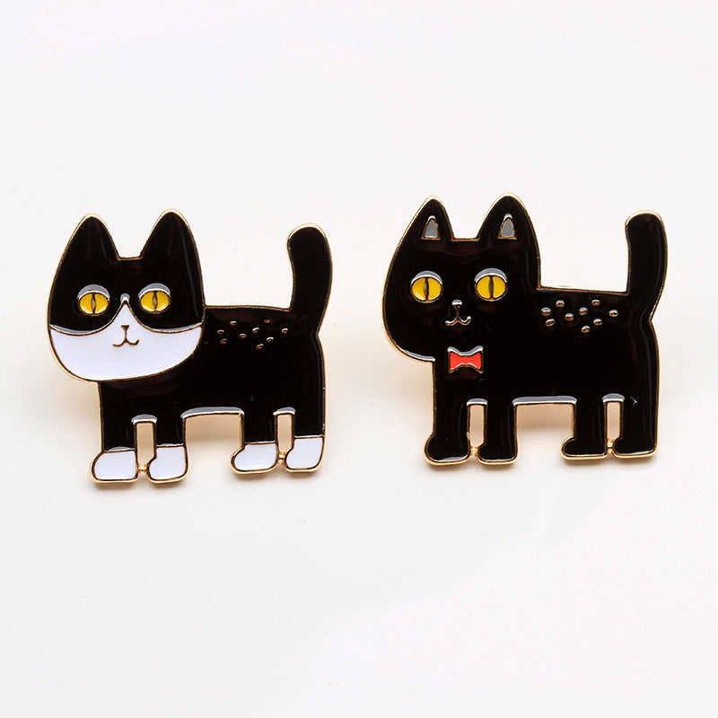 Alien Cat Oil Drop Brooch | Alloy Cartoon Bag Badge 5 Styles