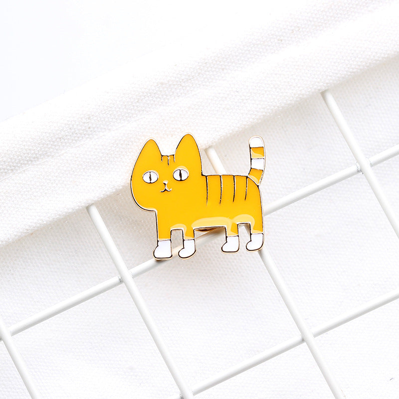 Alien Cat Oil Drop Brooch | Alloy Cartoon Bag Badge 5 Styles