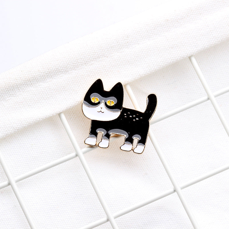 Alien Cat Oil Drop Brooch | Alloy Cartoon Bag Badge 5 Styles