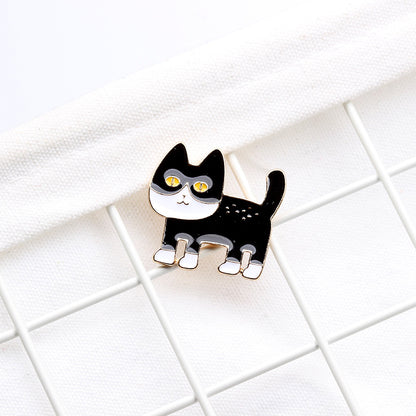 Alien Cat Oil Drop Brooch | Alloy Cartoon Bag Badge 5 Styles