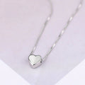 Simple Heart Pendant Collarbone Necklace for Women