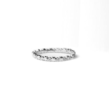 Crystal Star Zircon Ring | Alloy Unisex Silver Wedding Jewellery