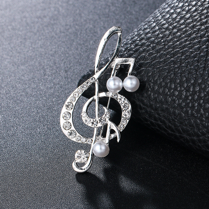 Temperament Corsage Brooch | Alloy Gem Inlay Unisex 8 Styles