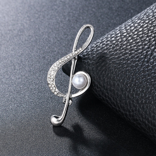 Temperament Corsage Brooch | Alloy Gem Inlay Unisex 8 Styles
