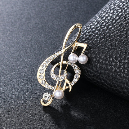 Temperament Corsage Brooch | Alloy Gem Inlay Unisex 8 Styles
