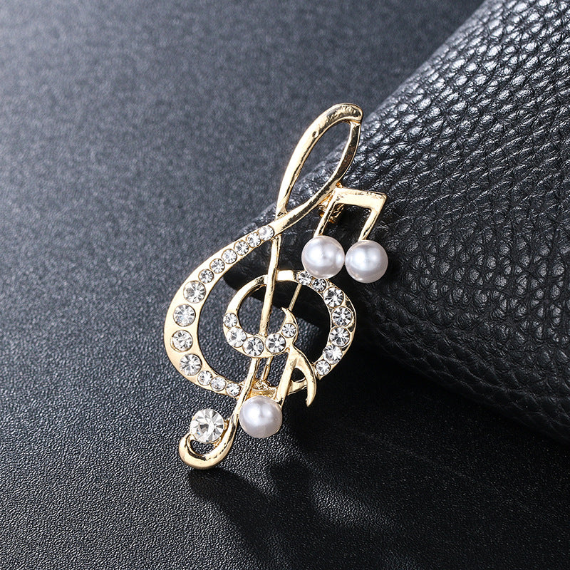 Temperament Corsage Brooch | Alloy Gem Inlay Unisex 8 Styles