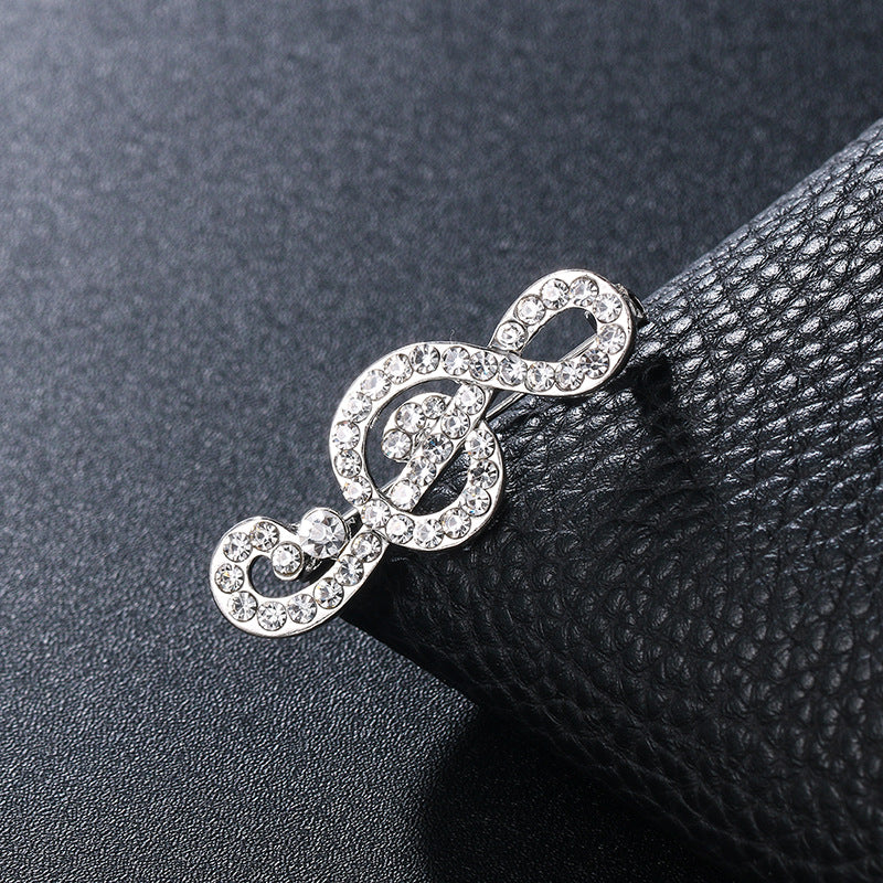 Temperament Corsage Brooch | Alloy Gem Inlay Unisex 8 Styles