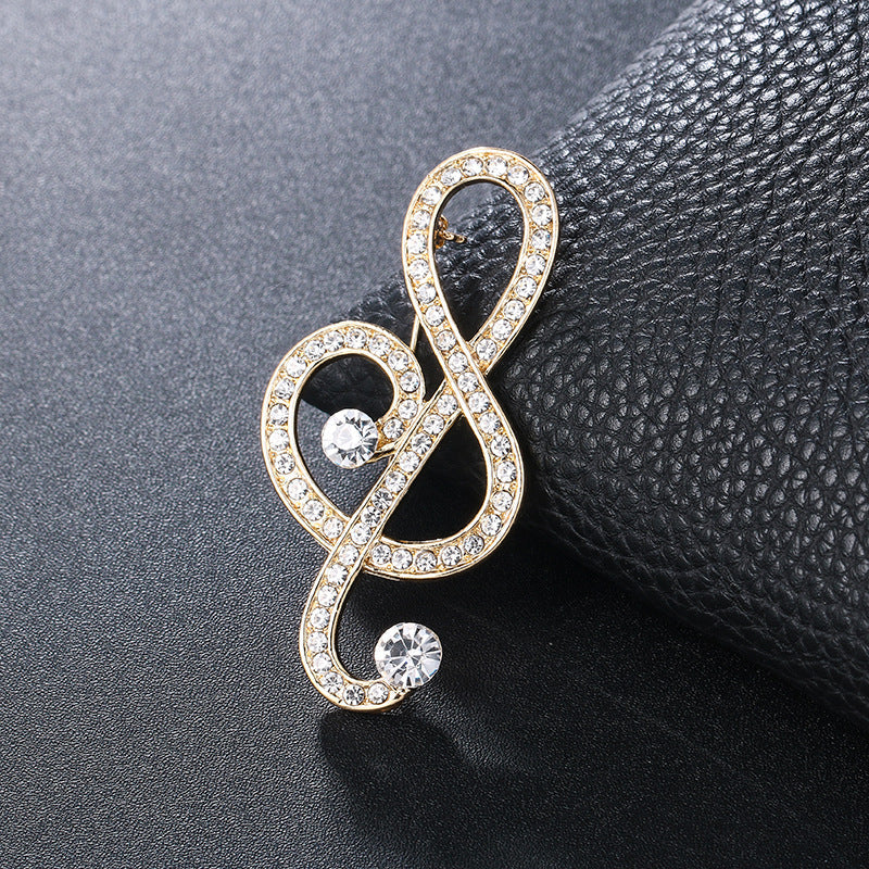 Temperament Corsage Brooch | Alloy Gem Inlay Unisex 8 Styles
