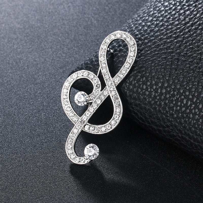 Temperament Corsage Brooch | Alloy Gem Inlay Unisex 8 Styles