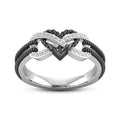 Marcatsa Infinity Ring | AAA Cubic Zirconia Double Colour Wedding Ring