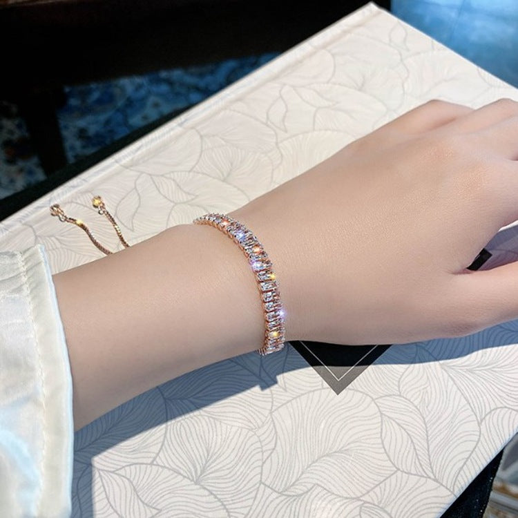 Adjustable Zircon Geometric Bracelet for Women