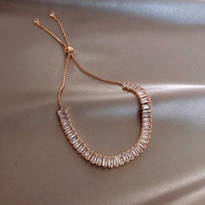Adjustable Zircon Geometric Bracelet for Women