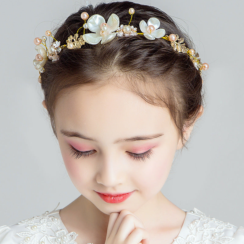 Flower Girl Princess Headband | Korean Pink Catwalk Wedding
