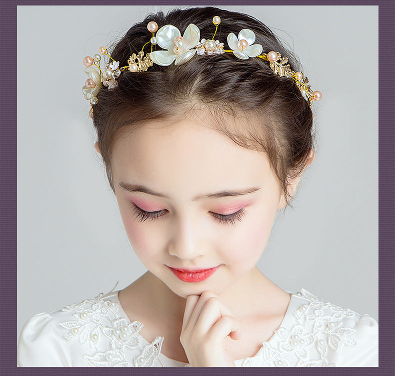 Flower Girl Princess Headband | Korean Pink Catwalk Wedding