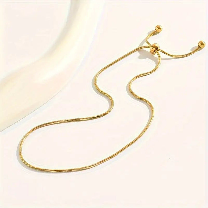 Ball Bead Ankle Bracelet | Alloy Flower Minimalist Adjustable