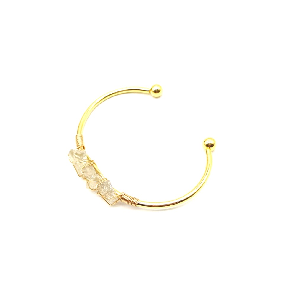 Natural Raw Gemstone Crystal Handmade Braided Bracelet