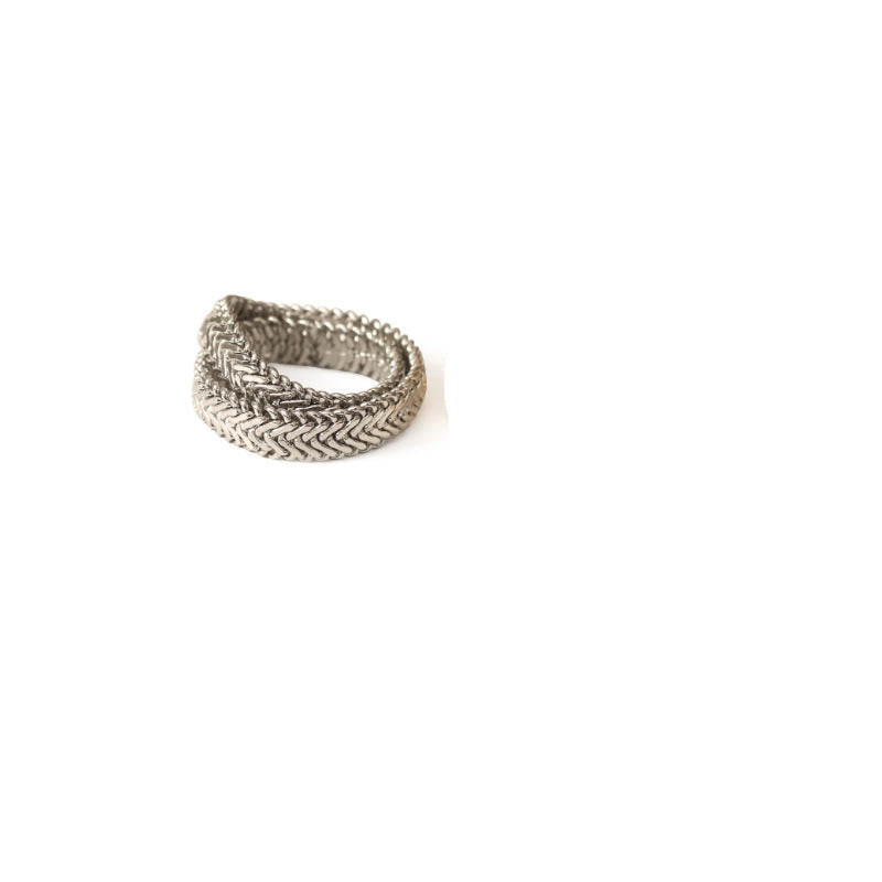 Double Stacked Band Ring for Women | Minimalist Two-Band Design
