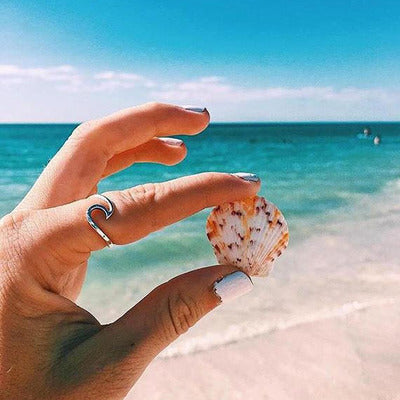 Wavy Couple Ring | Gold Silver Rose Gold