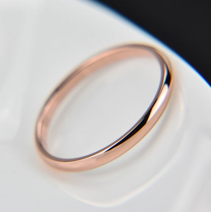 Titanium Steel Couple Ring | Vacuum Plated