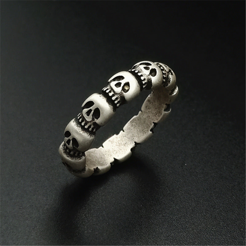 Vintage Skull Ring | Stainless Steel Unisex Retro Sizes 6–11