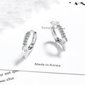 Korean Diamond Embedded Earrings | Copper Gold Silver Versatile