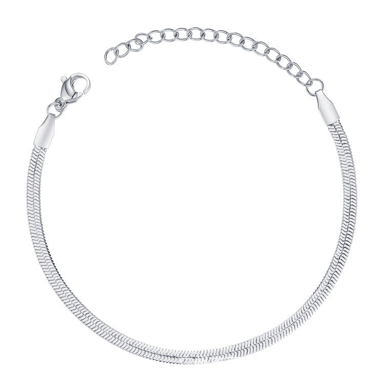 18K Gold Plated Titanium Steel Bracelet for Women