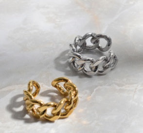 Chain Detail Ring for Women | Unique Link Design
