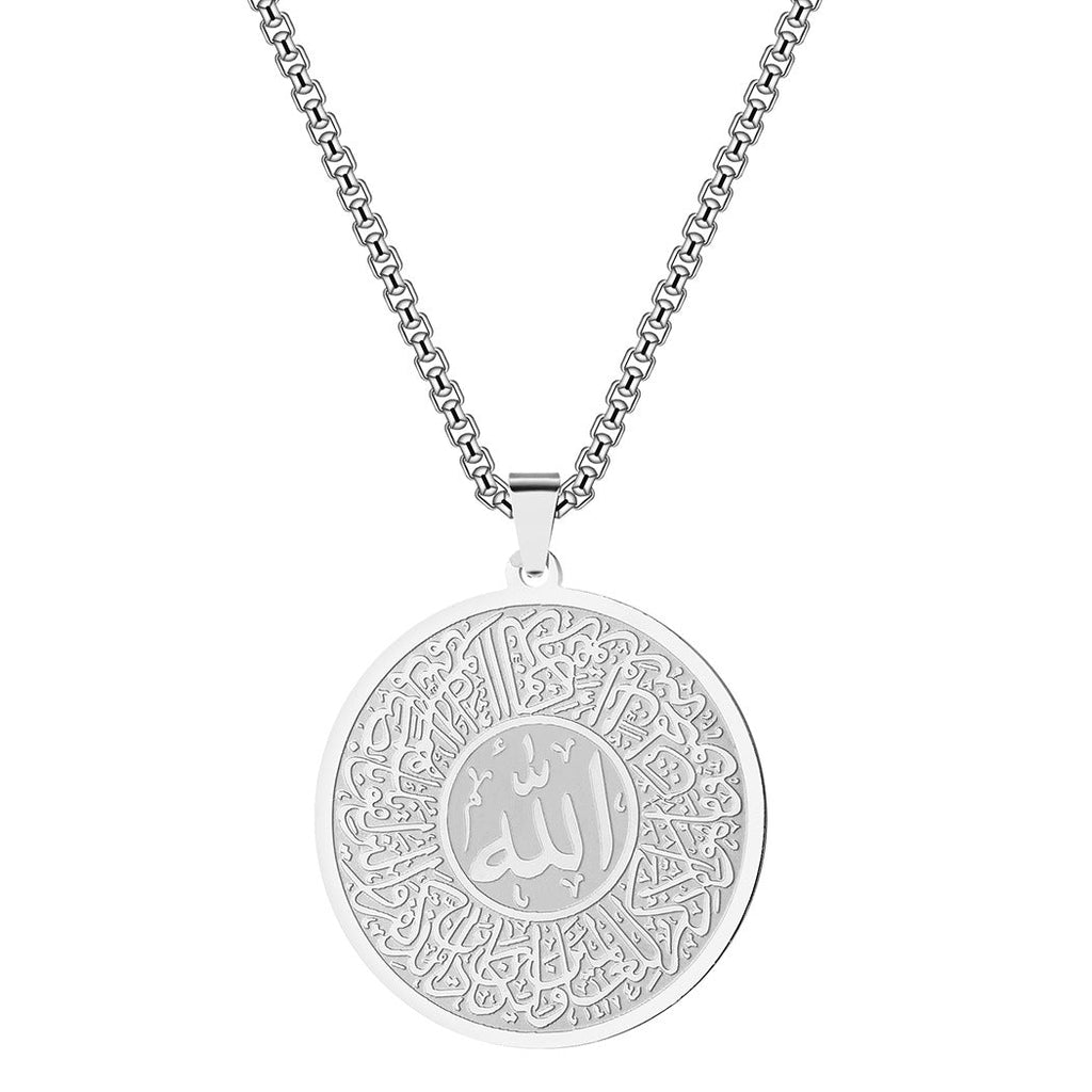 Men's Calligraphy Script Pendant Necklace