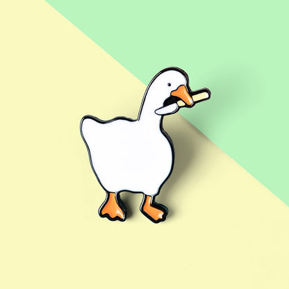 Big Goose Brooch | Alloy Electroplated Geometric Game-Inspired