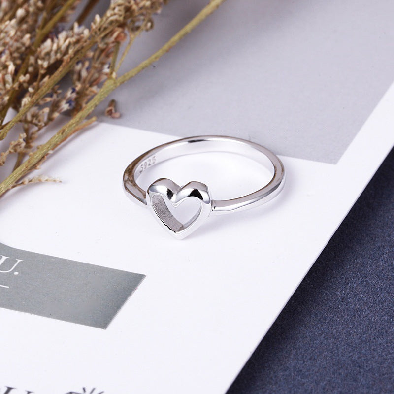 Heart Ring for Women | Silver and Rose Gold