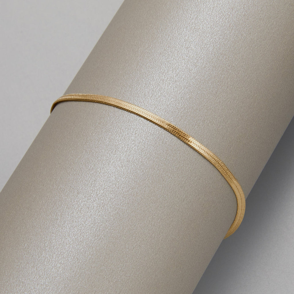 Flat Chain Anklet | Alloy Geometric Simple Fashion