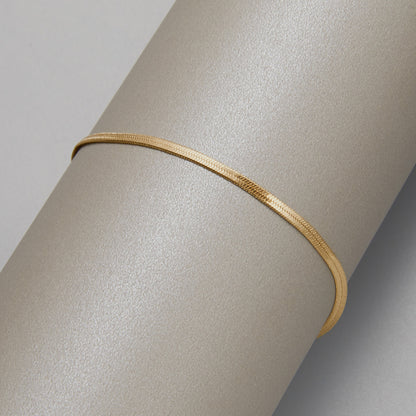 Flat Chain Anklet | Alloy Geometric Simple Fashion