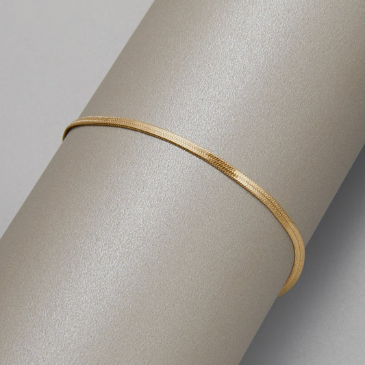 Flat Chain Anklet | Alloy Geometric Simple Fashion