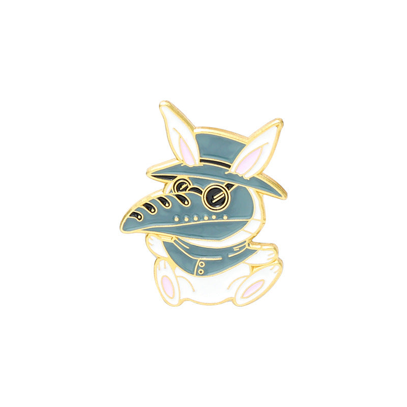 Cute Animal Brooch Badge | Alloy Cartoon Unisex 5 Styles