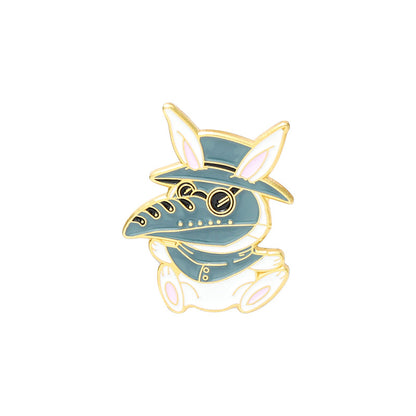 Cute Animal Brooch Badge | Alloy Cartoon Unisex 5 Styles