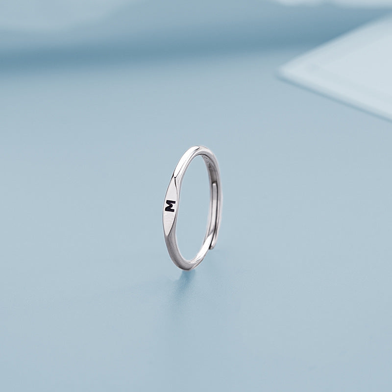 26 Letters Initial Ring | Copper Adjustable Women's Personalised