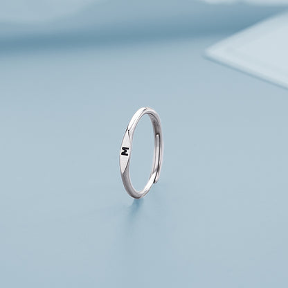 26 Letters Initial Ring | Copper Adjustable Women's Personalised