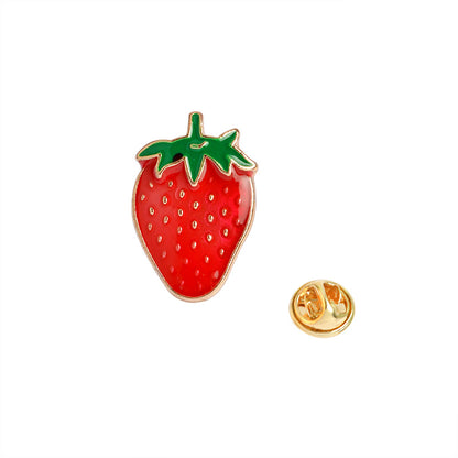 Cartoon Fruit Enamel Brooch | Alloy Baked Varnish Unisex 7 Styles